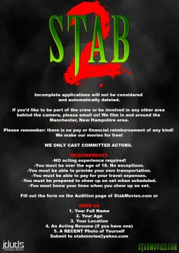Now Casting Stab 2