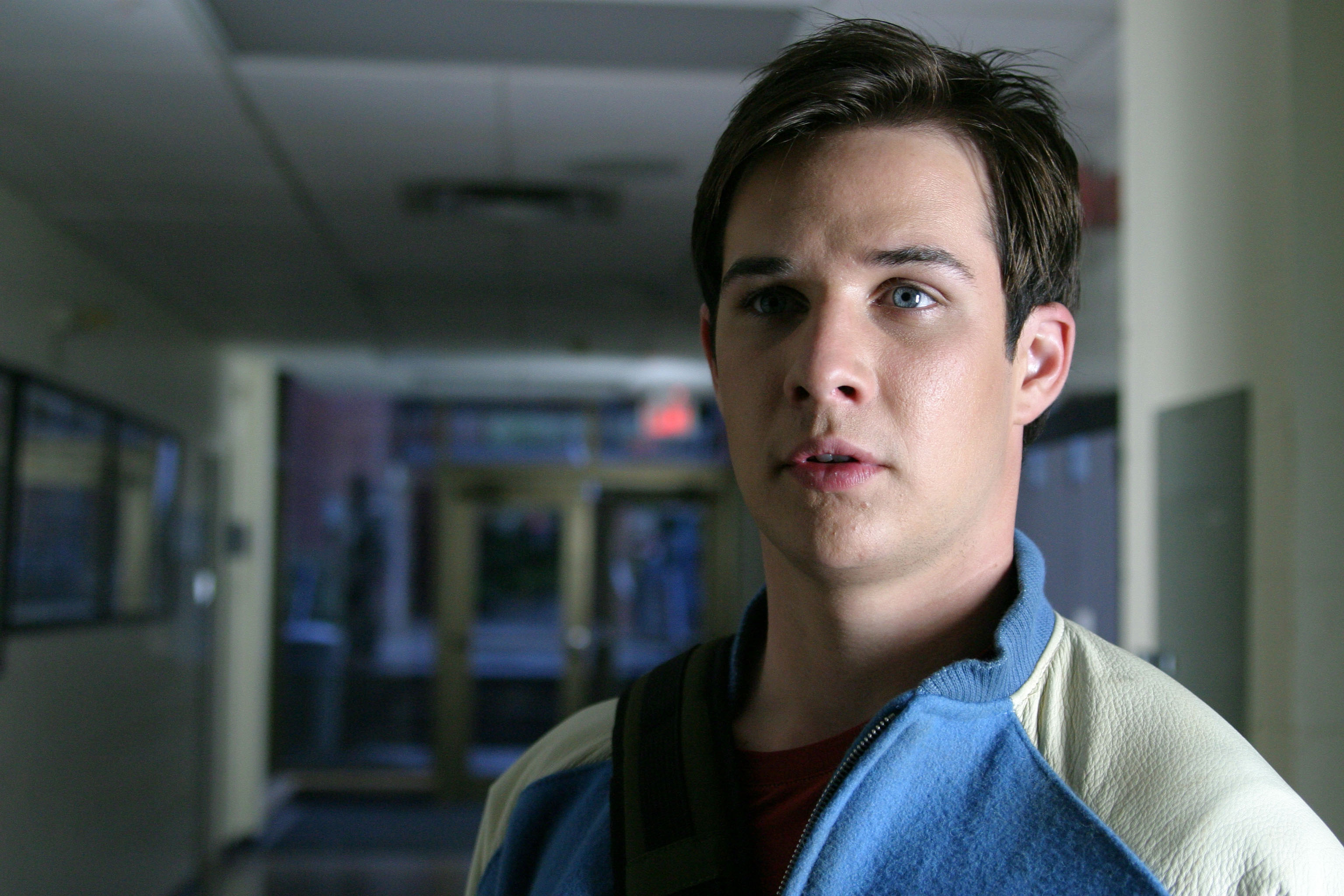 Kevin in the school corridor.