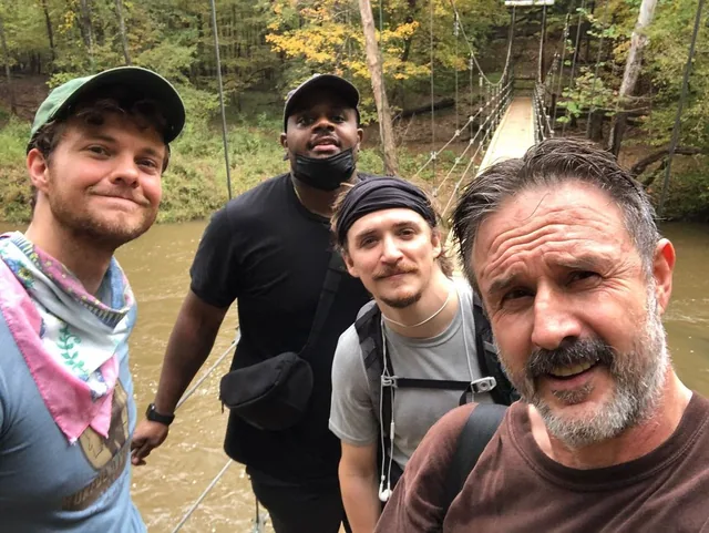 David Arquette, Jack Quaid, Reggie Conquest and Kyle Gallner.