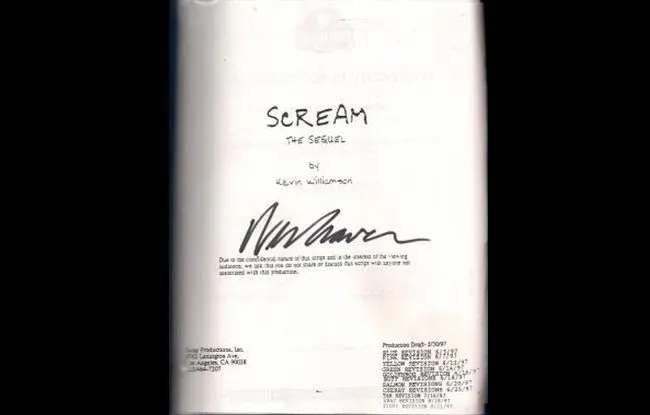 Scream 2 (1997) — behind-the-scenes image.