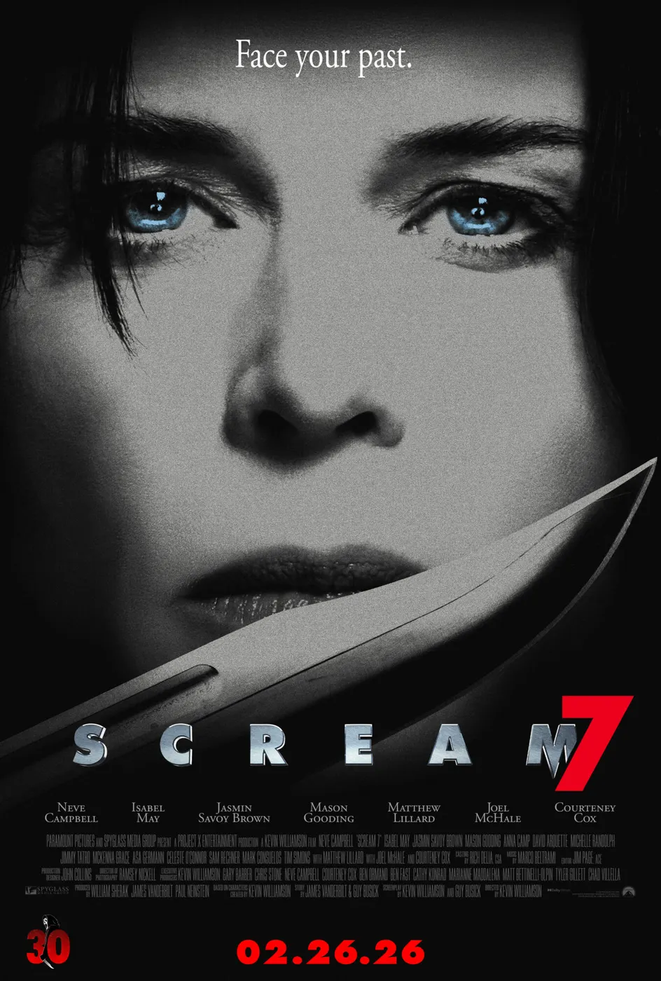 Scream 7 (2026) — poster or key art.