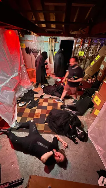 Stab 4: Knife of Doom (2024) — behind-the-scenes image.