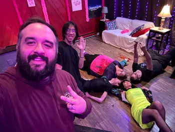 Stab 4: Knife of Doom (2024) — behind-the-scenes image.