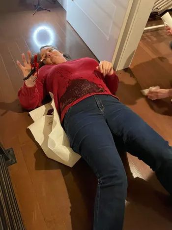 Stab 3: Holiday Horror (2023) — behind-the-scenes image.
