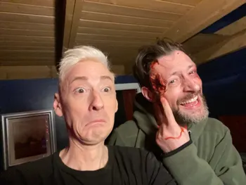 Stab 3: Holiday Horror (2023) — behind-the-scenes image.